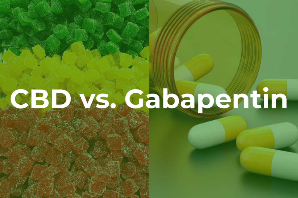 Image illustrating the differences between CBD oil and gabapentin for nerve pain